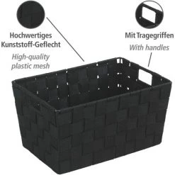 MACARON Panier De Salle De Bains Boîte De Rangement Sans Couverture En Tissu De Nylon Panier De Rangement De Vêtements Panier De Finition De Salle De Bain Boîte De Finition De Type Tiroir (30,5 * 20,5 * 12,5 Cm)LO-Ron -Petit rangement Soldes Magasin 56494120 3