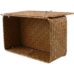 MACARON Paniers De Rangement Jonc De Mer Avec Couvercles Naturel Corbeille Osier (Petit 26cmx16cmx10cm)LO-Ron 9 MACARON Paniers De Rangement Jonc De Mer Avec Couvercles Naturel Corbeille Osier (Petit 26cmx16cmx10cm)LO-Ron -Petit rangement Soldes Magasin 56494127 3