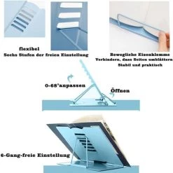 LTS FAFA Support De Lecture En Métal, Support De Livre Pour Enfants Support De Livre De Cuisine En Métal Pliable | Lire | Inclinaison Réglable 9 LTS FAFA Support De Lecture En Métal, Support De Livre Pour Enfants Support De Livre De Cuisine En Métal Pliable | Lire | Inclinaison Réglable -Petit rangement Soldes Magasin 56640239 3