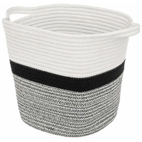 FIVE SIMPLY SMART Panier De Rangement "Mix N Modul" 31x31cm Blanc & Noir 3 FIVE SIMPLY SMART Panier De Rangement "Mix N Modul" 31x31cm Blanc & Noir