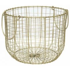 ATMOSPHERA, CRATEUR D'INTRIEUR Lot De 2 Paniers En Métal Vintage "Loft" 30cm Or 6 ATMOSPHERA, CRATEUR D'INTRIEUR Lot De 2 Paniers En Métal Vintage "Loft" 30cm Or -Petit rangement Soldes Magasin 57076143 2