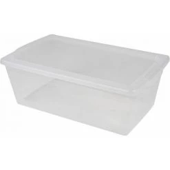 Paris Prix - Boîte De Rangement "clip Store" 6l Transparent