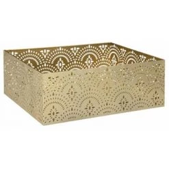 ATMOSPHERA, CRŽATEUR D'INTŽRIEUR Lot De 3 Caisses Cagettes Déco "Artif" 32cm Or -Petit rangement Soldes Magasin 57077621 2