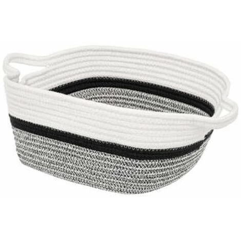 FIVE SIMPLY SMART Panier De Rangement "Mix N Modul" 31x15cm Blanc & Noir 3 FIVE SIMPLY SMART Panier De Rangement "Mix N Modul" 31x15cm Blanc & Noir