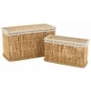 Paris Prix - Lot De 2 Paniers De Rangement "rectangle" 100cm Naturel -Petit rangement Soldes Magasin 57078703 1