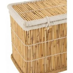 Paris Prix - Lot De 2 Paniers De Rangement "rectangle" 100cm Naturel 10 Paris Prix - Lot De 2 Paniers De Rangement "rectangle" 100cm Naturel -Petit rangement Soldes Magasin 57078703 4