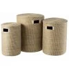Paris Prix - Lot De 3 Paniers Déco "zostère" 56cm Naturel 2 Paris Prix - Lot De 3 Paniers Déco "zostère" 56cm Naturel -Petit rangement Soldes Magasin 57078731 1