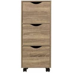 FIVE SIMPLY SMART Tour De Rangement "3 Tiroirs" 80cm Naturel -Petit rangement Soldes Magasin 57078765 2