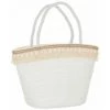 Paris Prix - Panier De Plage "coquillages" 48cm Blanc -Petit rangement Soldes Magasin 57078781 1