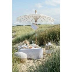 Paris Prix - Panier De Plage "coquillages" 48cm Blanc -Petit rangement Soldes Magasin 57078781 2