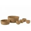 Paris Prix - Lot De 6 Paniers Déco "zostère" 42cm Naturel 1 Paris Prix - Lot De 6 Paniers Déco "zostère" 42cm Naturel -Petit rangement Soldes Magasin 57078873 1