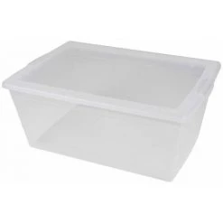 Paris Prix - Boîte De Rangement "clip Store" 15l Transparent