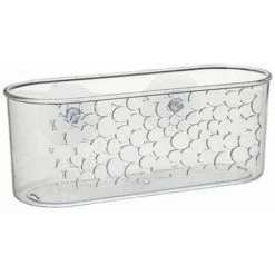 INSTANT D'O Panier De Douche Ventouse "Galet" 26cm Transparent