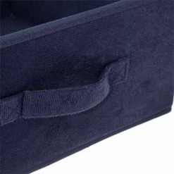 FIVE SIMPLY SMART Boîte De Rangement Velours "Mix N Modul" 31x31cm Bleu Marine -Petit rangement Soldes Magasin 57080539 2