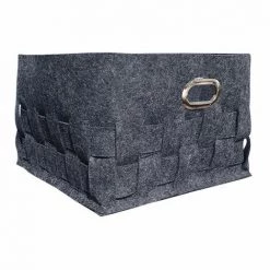 MEUBLETMOI Lot 3 Petits Paniers Multifonction En Feutre Gris Anthracite - CESTO - Gris 9 MEUBLETMOI Lot 3 Petits Paniers Multifonction En Feutre Gris Anthracite - CESTO - Gris -Petit rangement Soldes Magasin 57230921 3