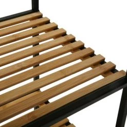 Versa Willow Meuble Pour La Salle De Bain, 89,5x32,5x39cm - Noir -Petit rangement Soldes Magasin 57582752 3