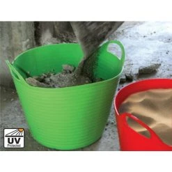 BRICODISCOUNT Panier Souple Plastique Rose 42l -Petit rangement Soldes Magasin 57635618 2