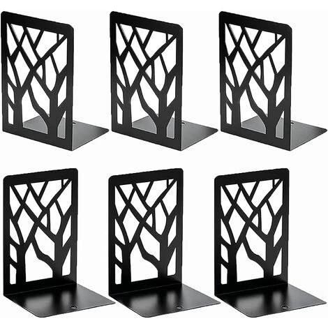 TINOR Lot De 6 Serres Livres En Métal, Lourds Cale Livre, Anti-Rayures Et Antidérapant Presse Livre Noir Pour Enfant, Bureau, Salon Et Salle D'étude, École, Librairie Et Bibliothèque(17×12 CM) 3 TINOR Lot De 6 Serres Livres En Métal, Lourds Cale Livre, Anti-Rayures Et Antidérapant Presse Livre Noir Pour Enfant, Bureau, Salon Et Salle D'étude, École, Librairie Et Bibliothèque(17×12 CM)