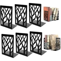 TINOR Lot De 6 Serres Livres En Métal, Lourds Cale Livre, Anti-Rayures Et Antidérapant Presse Livre Noir Pour Enfant, Bureau, Salon Et Salle D'étude, École, Librairie Et Bibliothèque(17×12 CM) 11 TINOR Lot De 6 Serres Livres En Métal, Lourds Cale Livre, Anti-Rayures Et Antidérapant Presse Livre Noir Pour Enfant, Bureau, Salon Et Salle D'étude, École, Librairie Et Bibliothèque(17×12 CM) -Petit rangement Soldes Magasin 57644087 5