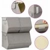 TRUE DEAL Boîtes De Rangement Empilables 3 Pcs Tissu Gris -Petit rangement Soldes Magasin 57832556 1