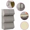 TRUE DEAL Boîtes De Rangement Empilables 4 Pcs Tissu Gris 1 TRUE DEAL Boîtes De Rangement Empilables 4 Pcs Tissu Gris -Petit rangement Soldes Magasin 57833123 1
