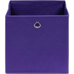 TRUE DEAL Boîtes De Rangement 10 Pcs Tissu Intissé 28x28x28 Cm Violet -Petit rangement Soldes Magasin 57833349 3
