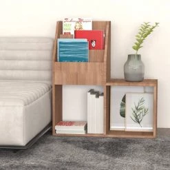 TRUE DEAL Porte-revue Pour Enfants Chêne Sonoma 71x30x78,5 Cm Aggloméré -Petit rangement Soldes Magasin 57836280 4