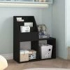 TRUE DEAL Porte-revue Pour Enfants Noir 71x30x78,5 Cm Aggloméré -Petit rangement Soldes Magasin 57840686 1