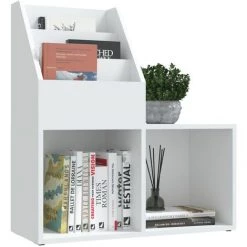 TRUE DEAL Porte-revue Pour Enfants Blanc 71x30x78,5 Cm Aggloméré -Petit rangement Soldes Magasin 57840922 3