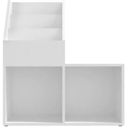 TRUE DEAL Porte-revue Pour Enfants Blanc 71x30x78,5 Cm Aggloméré -Petit rangement Soldes Magasin 57840922 5