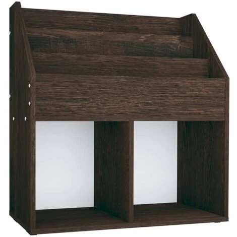 TRUE DEAL Porte-revue Pour Enfants Chêne Fumé 71x30x78,5 Cm Aggloméré 4 TRUE DEAL Porte-revue Pour Enfants Chêne Fumé 71x30x78,5 Cm Aggloméré – Image 2