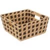 AUTRES Panier De Rangement - Marron - Papier Et Fer - L. 31 X P. 15 X H. 31 Cm -Petit rangement Soldes Magasin 57866225 1