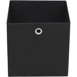 INLIFE Boîtes De Rangement 10 Pcs Tissu Intissé 28x28x28 Cm Noir -Petit rangement Soldes Magasin 57884124 4