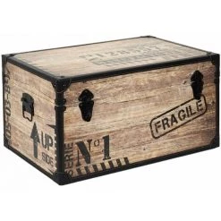 ALTOBUY ROMINA - Lot De 3 Malles De Rangement Industrielles - Rose -Petit rangement Soldes Magasin 58154228 5