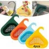 OUSUDELA 4PCS Panier De Filtre Triangulaire,Panier D'évier En Forme De Cygne,Étagère De Vidange D'évier Triangulaire,Évier à Panier De Vidange Polyvalent,Panier Triangulaire Pour évier De Cuisine -Petit rangement Soldes Magasin 58159782 1