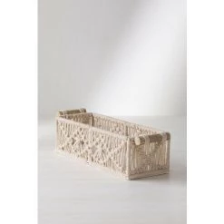 Panier De Rangement En Macramé Farid SKLUM Coton - ↑8 Cm -Petit rangement Soldes Magasin 58223097 3