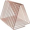 LTS FAFA Porte-documents Triangulaire Réglable à 11 Treillis Pour Livres, Magazines, Journaux En Métal, Organiseur De Bureau, Organiseur De Bureau Pour Disque Vinyle (or Rose) -Petit rangement Soldes Magasin 58255237 1