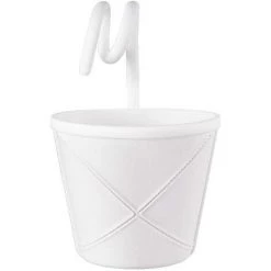 FLYME Petit Panier De Rangement à Suspendre - Idéal Pour Ranger De Petits Articles Ménagers - Blanc - Durable