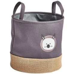 Zeller Present Aufbewahrungskorb Hase Polyester/Jute Grau