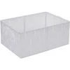 DéCOSHOP26 Panier De Stockage Panier Décoration Rangement Accessoires Salle De Bain Maquillage 14x31x23 Cm Blanc - Or -Petit rangement Soldes Magasin 58492393 1