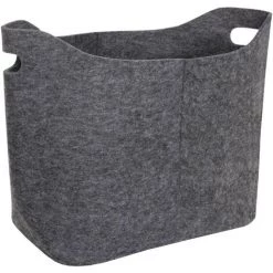 DéCOSHOP26 Panier De Rangement Corbeille Piable En Feutre 40L Gris Foncé - Or -Petit rangement Soldes Magasin 58493145 5