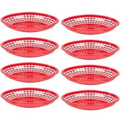Ensoleillé 32pcs Paniers De Restauration Rapide Paniers De Rangement Parfaits Pour Les Frites, Les Hamburgers, Les Sandwichs
