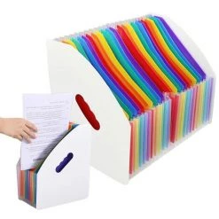 ENLENK Organisateur De Fichiers,Dossier De Fichiers En Expansion,A4 Classeur De Documents Portable,Gestionnaire De Fichiers Etendu,Classement Des Dossiers,Organisateur De Bureau,pour Maison Bureau L'école