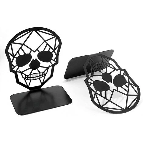 ENLENK Serre-livres, Serre-livres En Métal, Serre-livres Pour Enfants, Bureau, école, Salon, Librairie Et Bibliothèque 1 Paire (noir) 5 ENLENK Serre-livres, Serre-livres En Métal, Serre-livres Pour Enfants, Bureau, école, Salon, Librairie Et Bibliothèque 1 Paire (noir) – Image 3