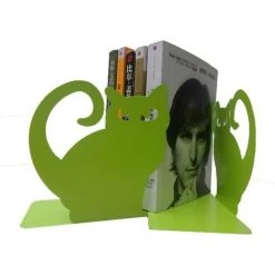 ENLENK Serre-livres En Métal Chat Vert 2 Pièces -Petit rangement Soldes Magasin 59039377 3