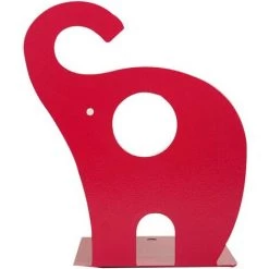 BARES Serre-livres En Métal Pour Enfants Motif éléphant Antidérapant Décoration Red -Petit rangement Soldes Magasin 59109204 4