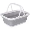 DKSFJKL 1 Pièce Pliable Vaisselle Bol, Panier à Linge Pliable En Plastique, Panier De Pique Nique Extérieur Portable, Pour Laver La Vaisselle, Le Camping, La Randonnée Et La Maison Lavabo