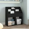 INLIFE Porte-revue Pour Enfants Noir 71x30x78,5 Cm Aggloméré - Noir -Petit rangement Soldes Magasin 59171842 1