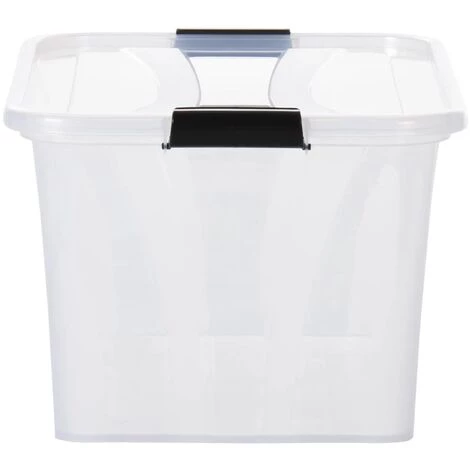 INLIFE Boîtes De Rangement Avec Couvercles 2 Pcs Transparent 14 L 7 INLIFE Boîtes De Rangement Avec Couvercles 2 Pcs Transparent 14 L – Image 5