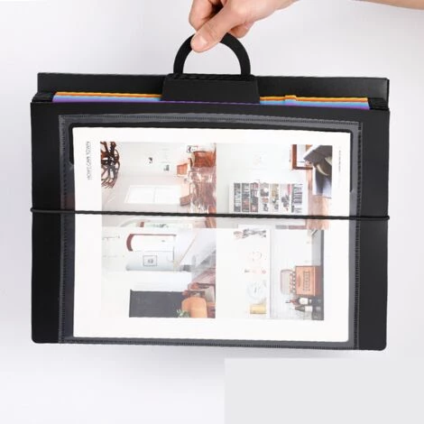 ROSIER Trieur Mural Porte Revue A4 Présentoir Mural Composé De 6 Positions Pliable En Plastique 26.5*90*0.8cm——VEBTles 6 ROSIER Trieur Mural Porte Revue A4 Présentoir Mural Composé De 6 Positions Pliable En Plastique 26.5*90*0.8cm——VEBTles – Image 4